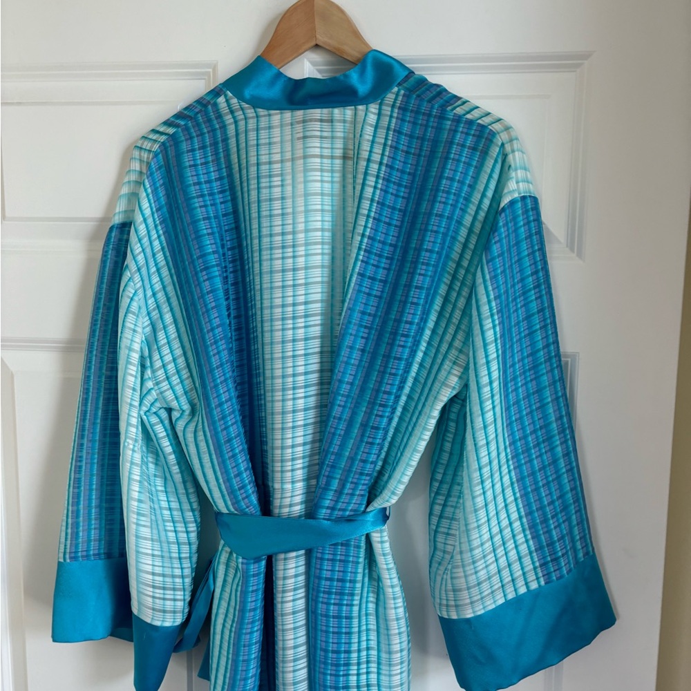 Vintage Valentino Intimo Sheer Robe Kimono Small - Picture 9 of 10